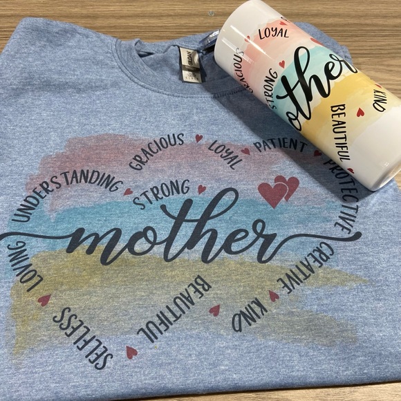 T-shirt and tumbler combo for Mother’s Day. Makes a great gift. - Picture 2 of 2